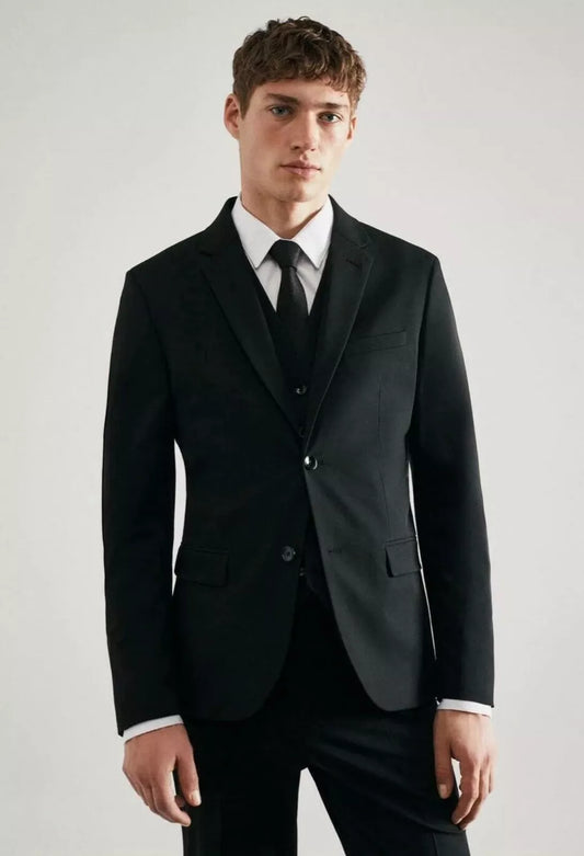 Abito da Uomo Nero slim fit